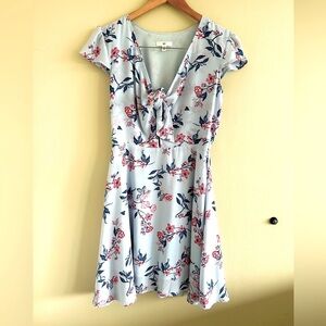 BP | Light Blue Floral Flowy Dress, Size XS ✨